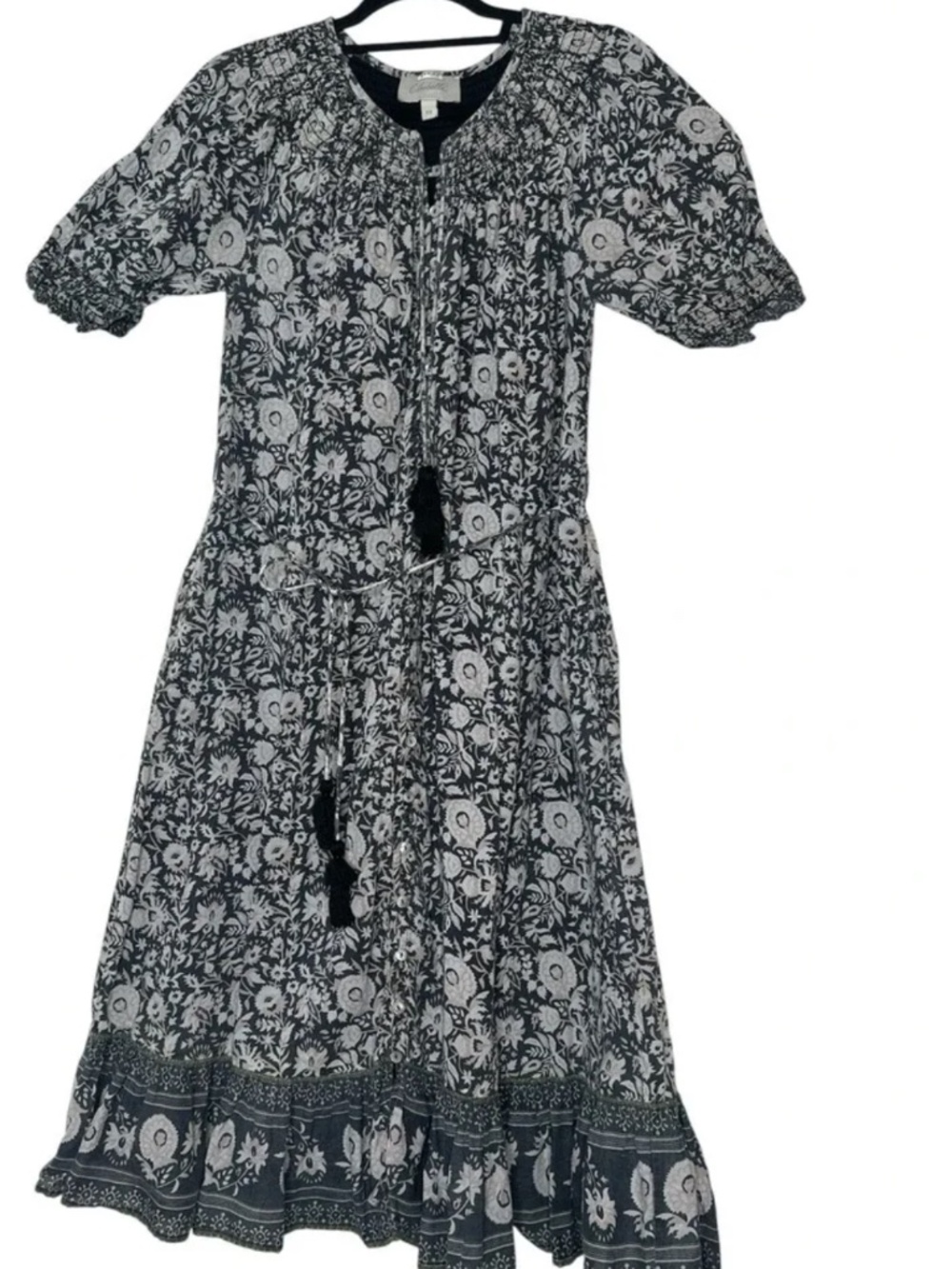 Short Sleeve Button Up Midi Dress by Cleobella, Size Large. $39